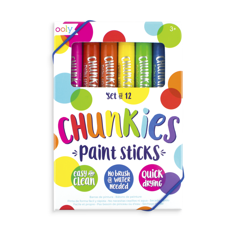 Ooly Chunkies Paint Sticks Set Of 12