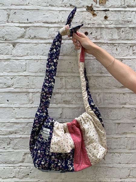 Andie Patchwork Bag Medium Pink Navy