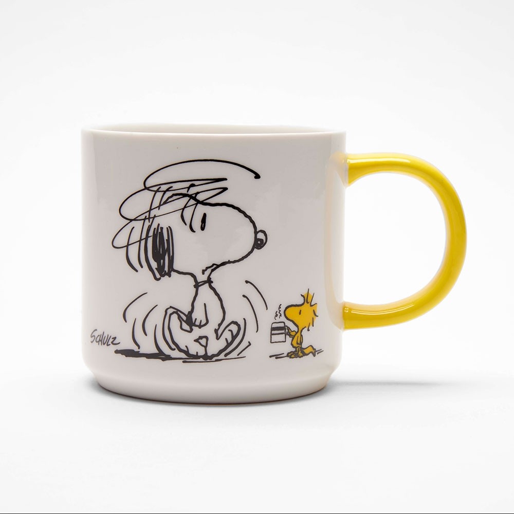 Magpie White Peanuts Coffee Mug