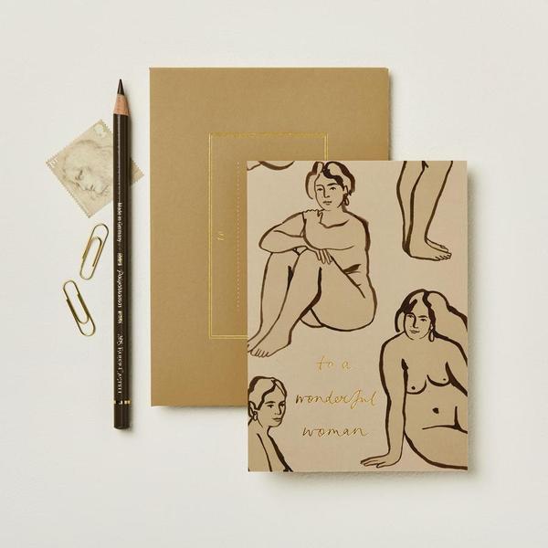 Wanderlust Paper Nudes To A Wonderful Woman Card