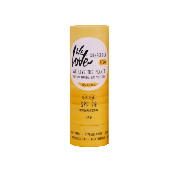 We Love The Planet Sunscreen Stick Natural Ingredients SPF 20