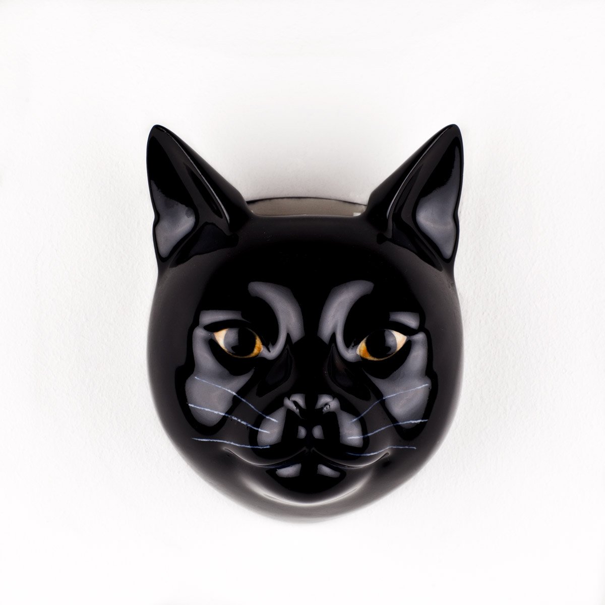 Lucky Black Cat Wall Vase