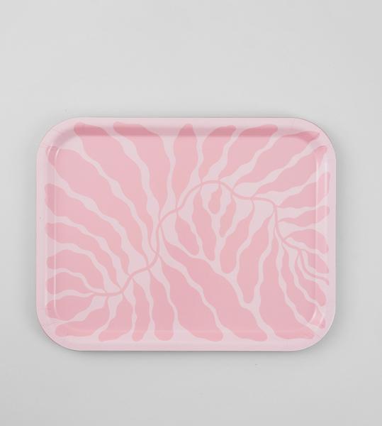 Wrap Pink Leaves Tray