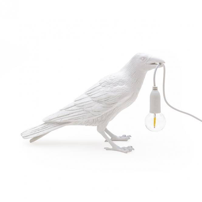 Seletti Bird Lamp Waiting Weiss
