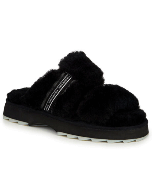 Emu Wobbegong Black Slippers