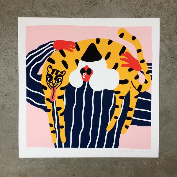Egle Zvirblyte Girl Tiger Print