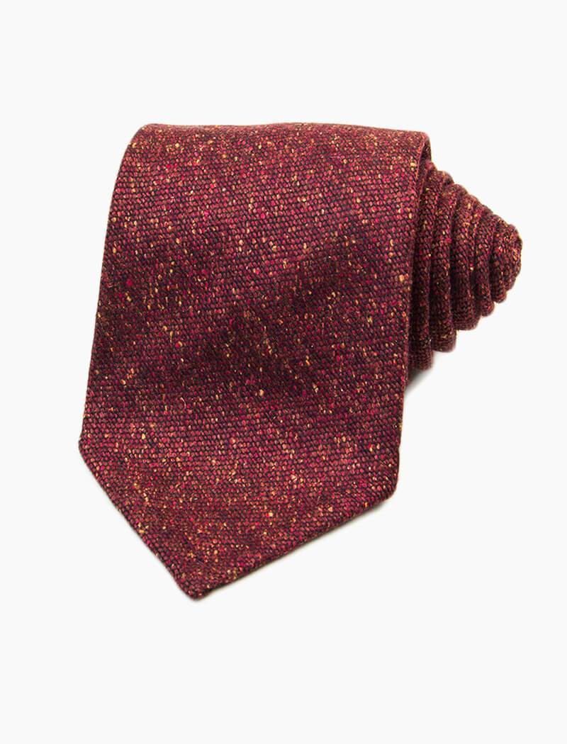 40 Colori Wine Macao Wool and Silk Tie