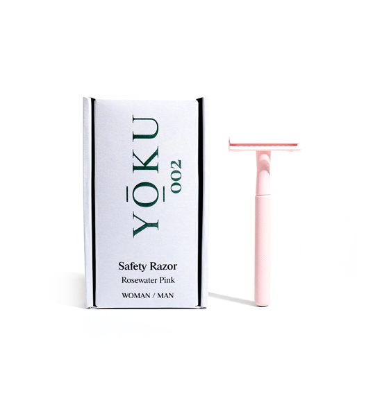 Reusable Safety Razor Rosewater Pink