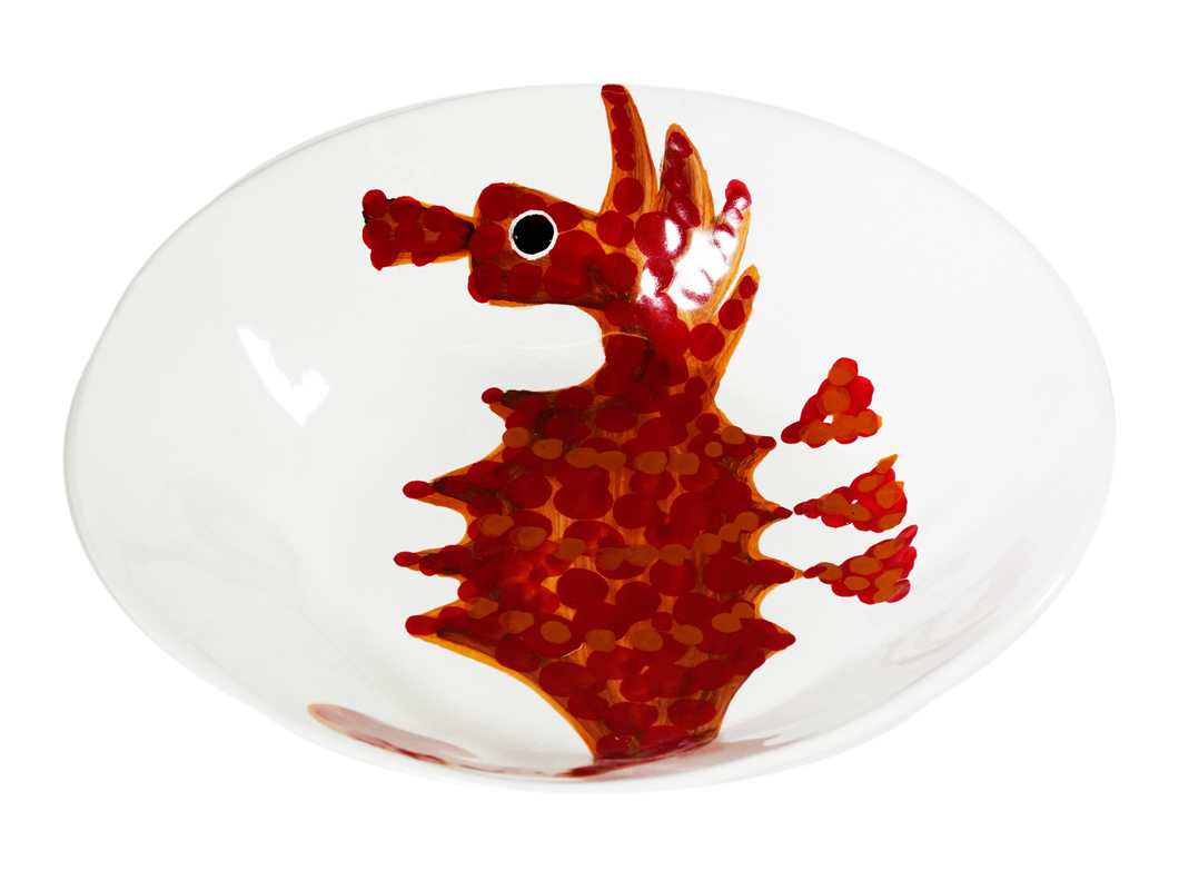 Virginia Casa Handmade Ceramic Seahorse Dish