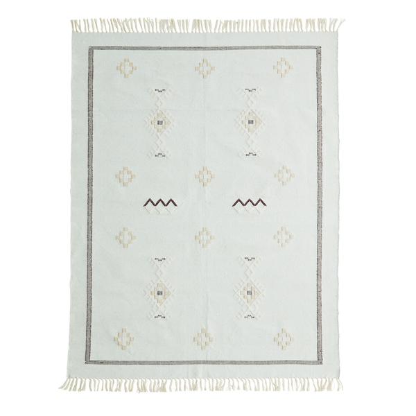 Muted Colour Cotton Hand Woven Rug