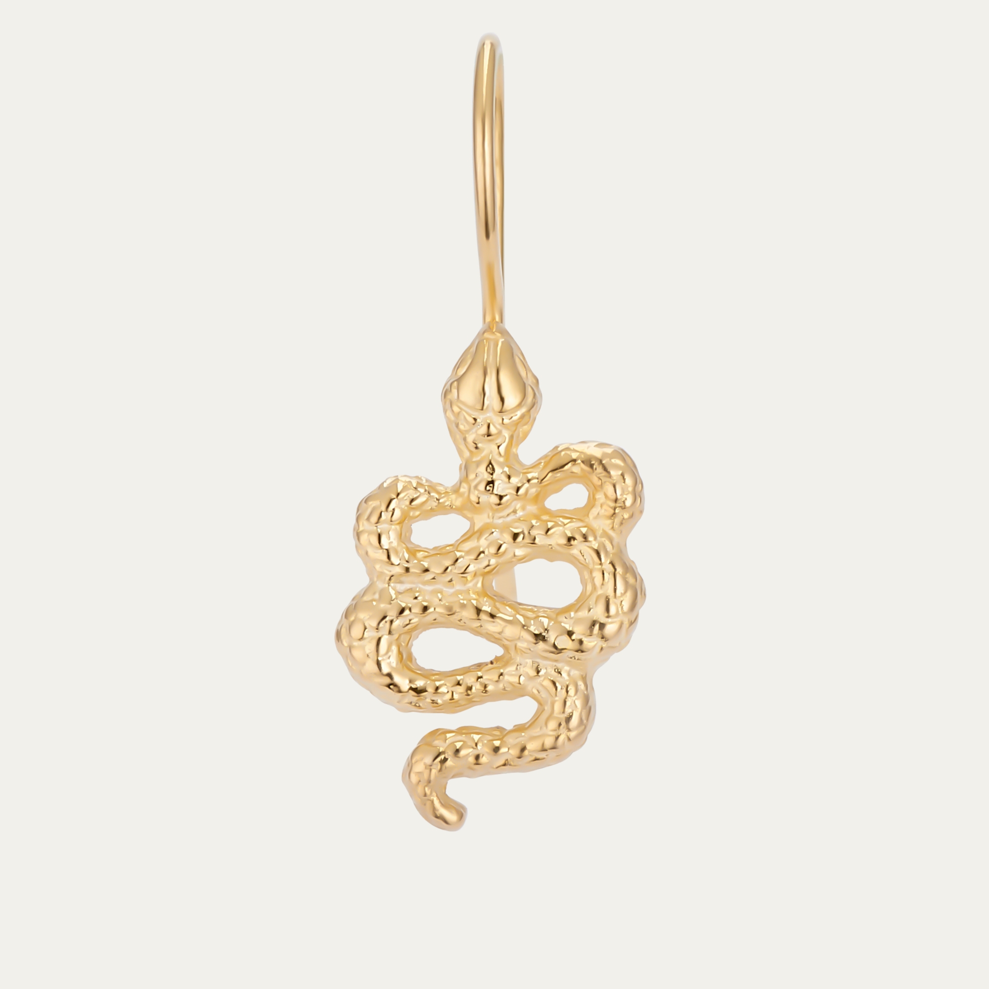 Claris Virot Golden Snake Cleo Earring