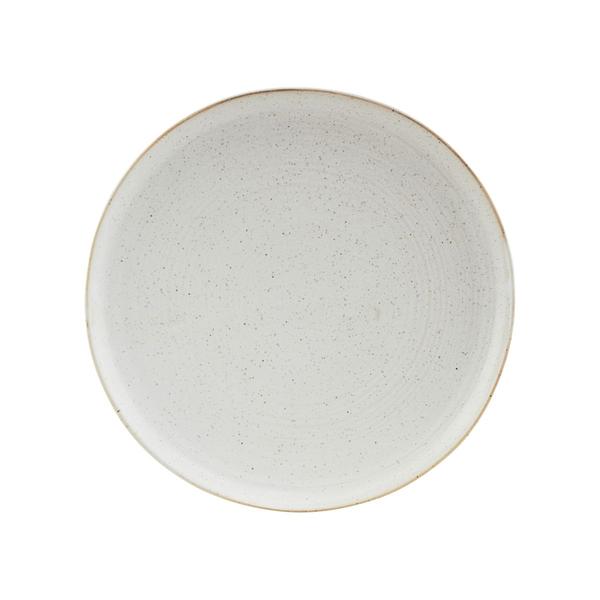 House Doctor Pion White Grey Porcelain Lunch Plate