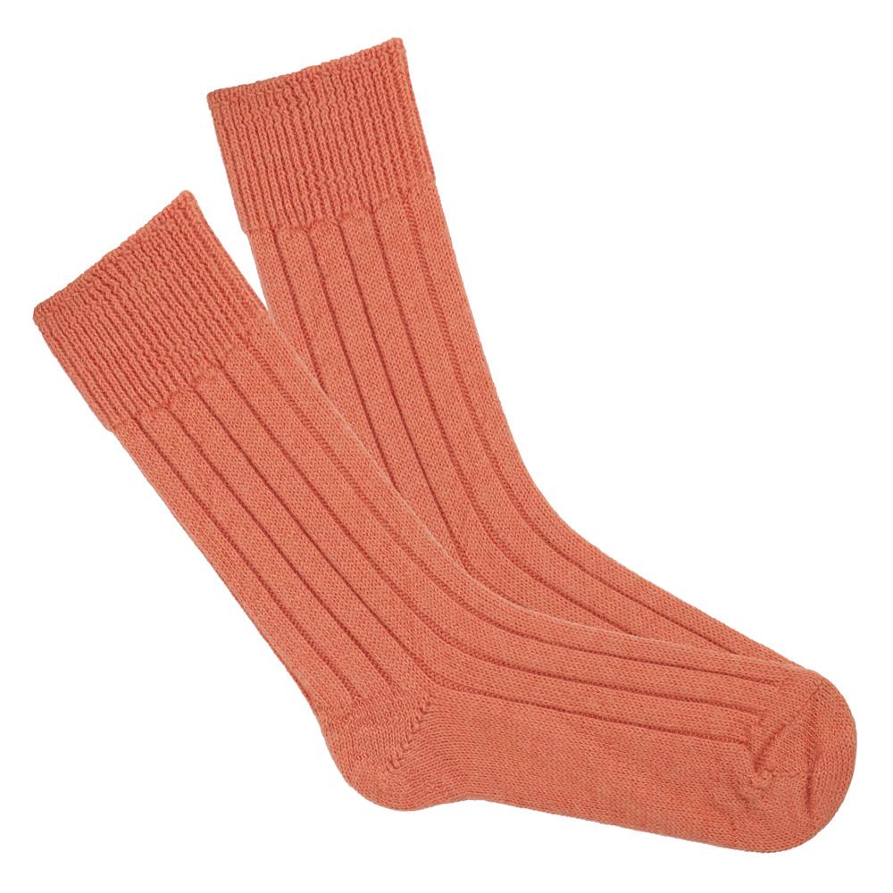 The Painted Bird Orange Alpaca Bed Socks 