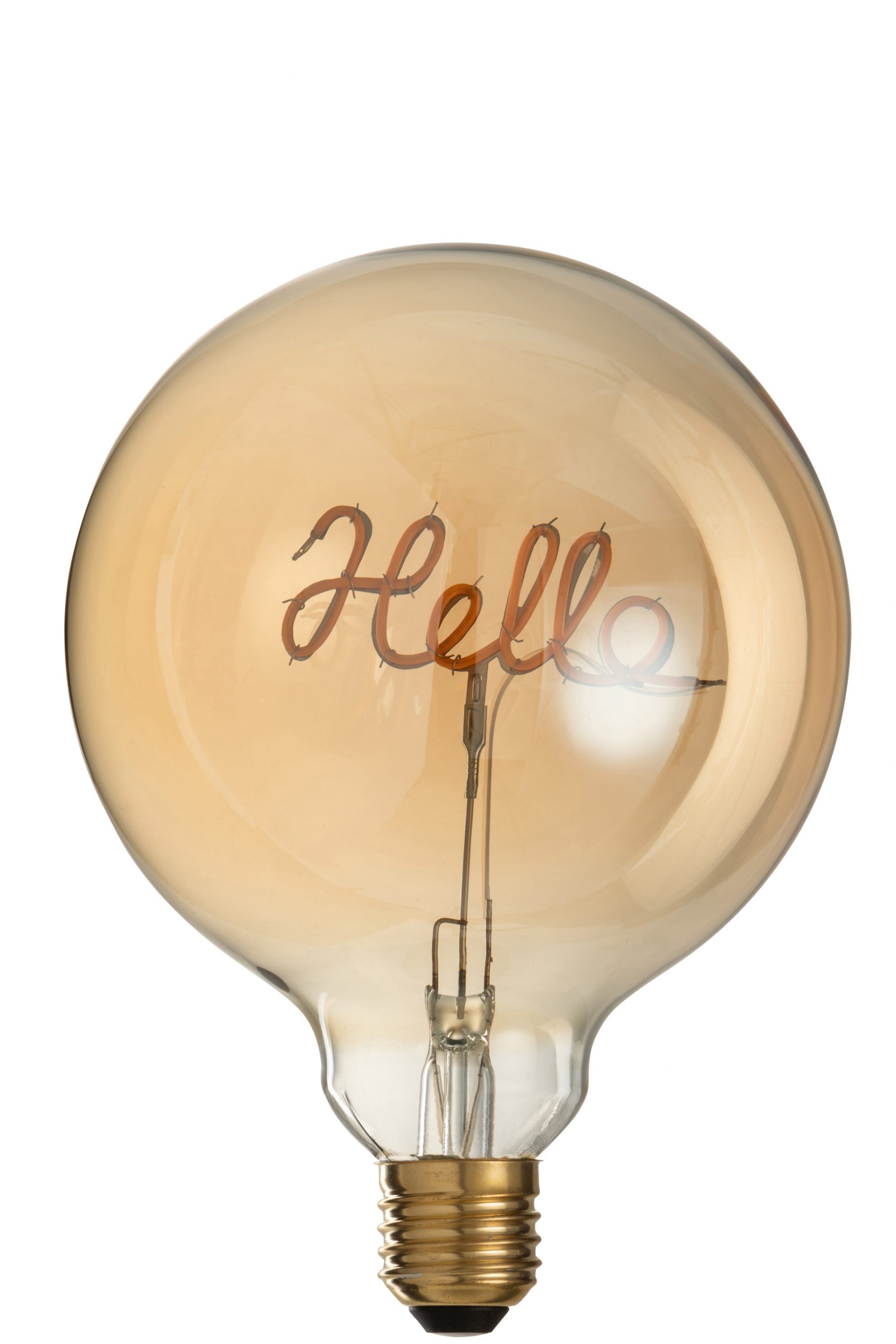 J-Line Gold Finish Hello LED Bulb