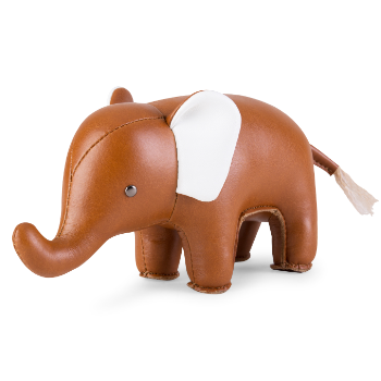 Zuny Elephant Paperweight - Synthetic Leather