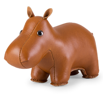 Zuny Hippo Paperweight - Synthetic Leather