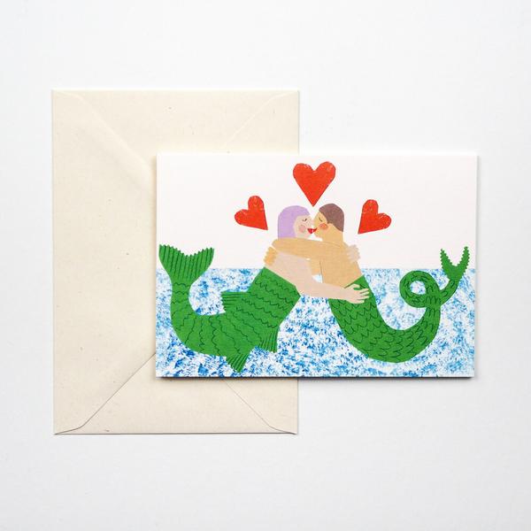 Hadley Paper Goods Mermaids Card