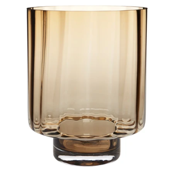 H. Skjalm P. Glass Vase "Sofia", H35 x 27.5cm - Brown