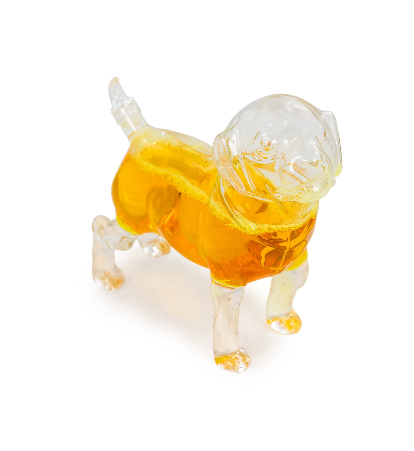 &Quirky Puppy Dog Glass Decanter