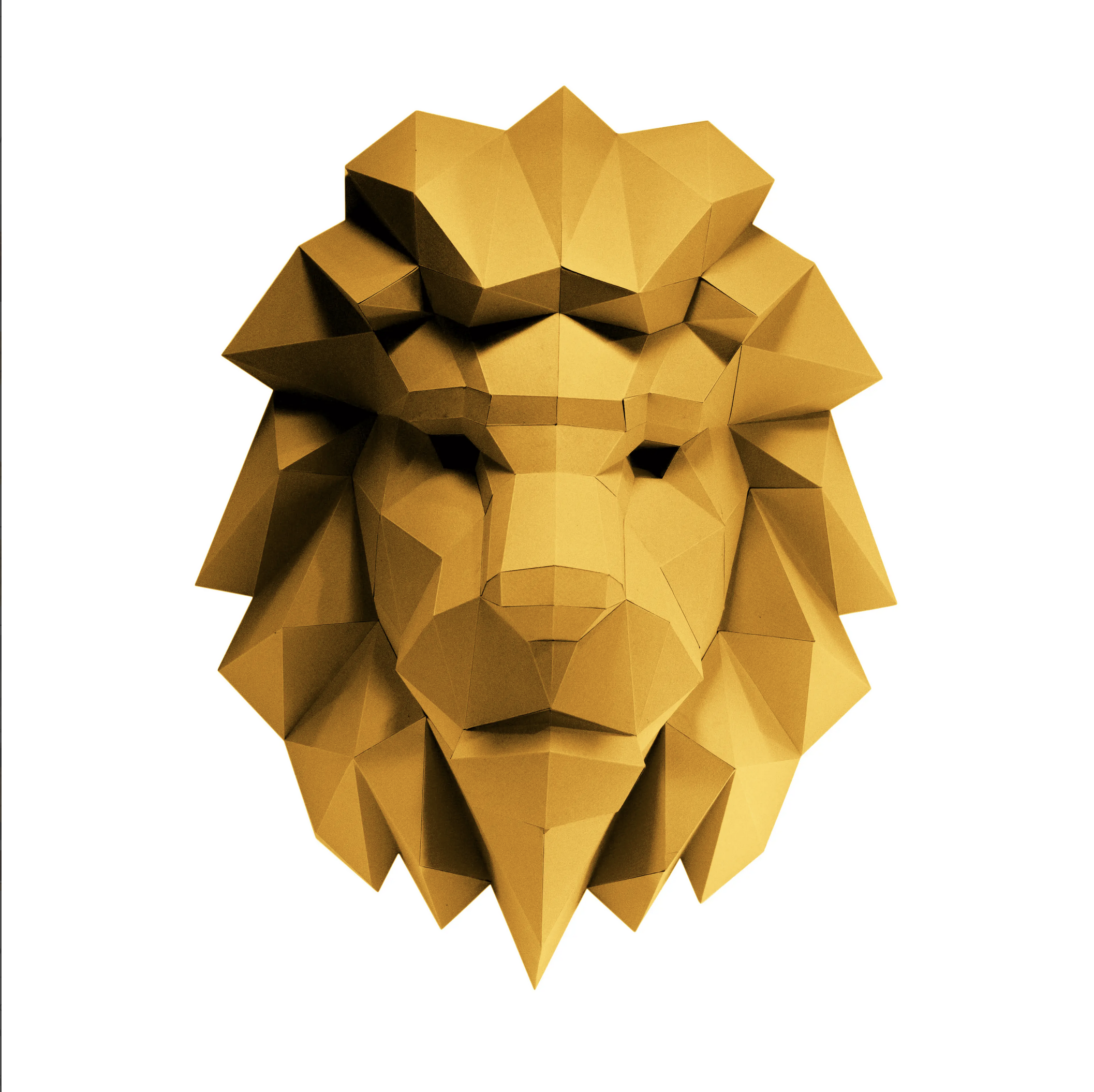 Papercraft World 3D Papercraft Wall Art Diy Kit Lion Head
