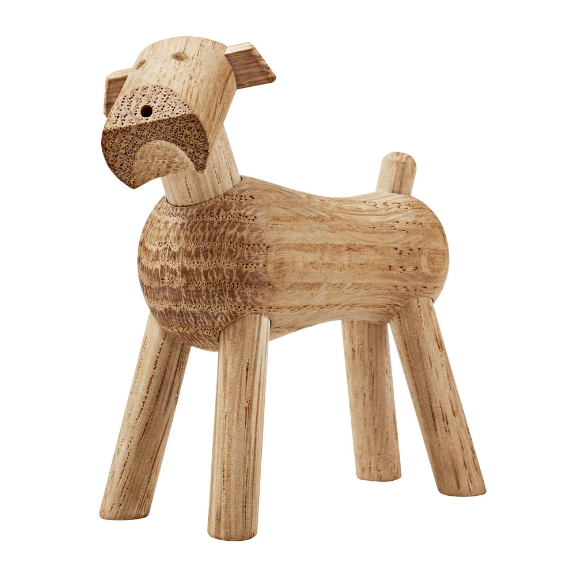 KAY BOJESEN DENMARK Tim Wooden Dog Figurine Natural Oak