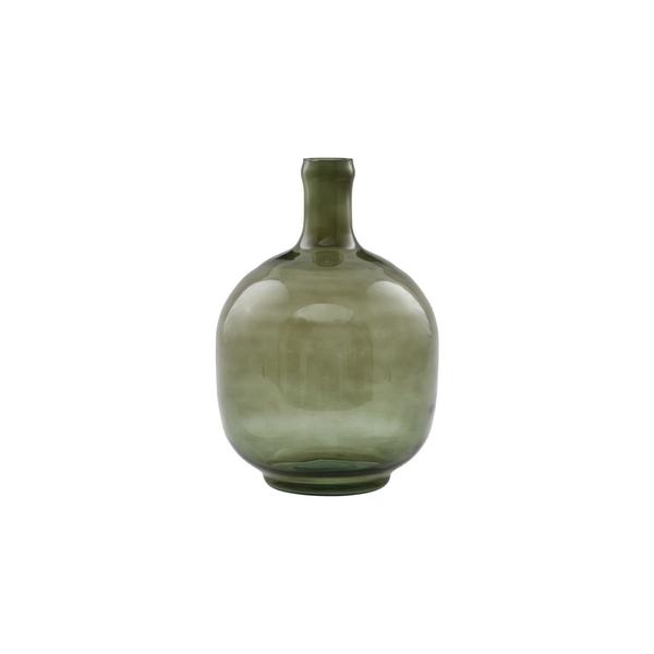 House Doctor Deep Green Glass Bottle Vase