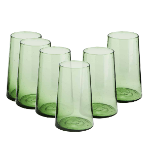 le-verre-beldi-highball-set-of-6-handmade-moroccan-beldi-glasses-green