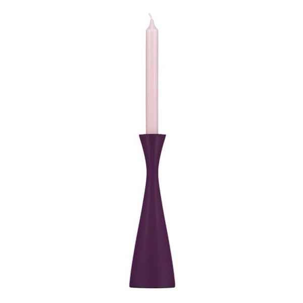 Tall Wooden Candleholder Doge Purple