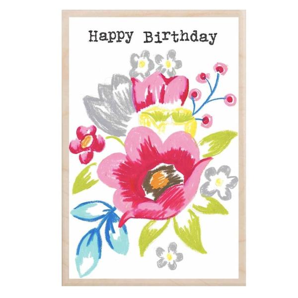 Birthday Flowers Postcard