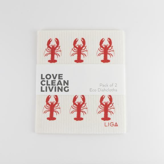 LIGA Eco Lobster Seaweed Dishcloths