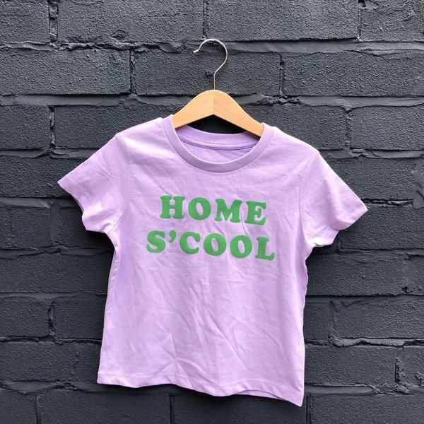 ANNUAL STORE Sample Sale Organic Home Scool T Shirt Lavender Clover