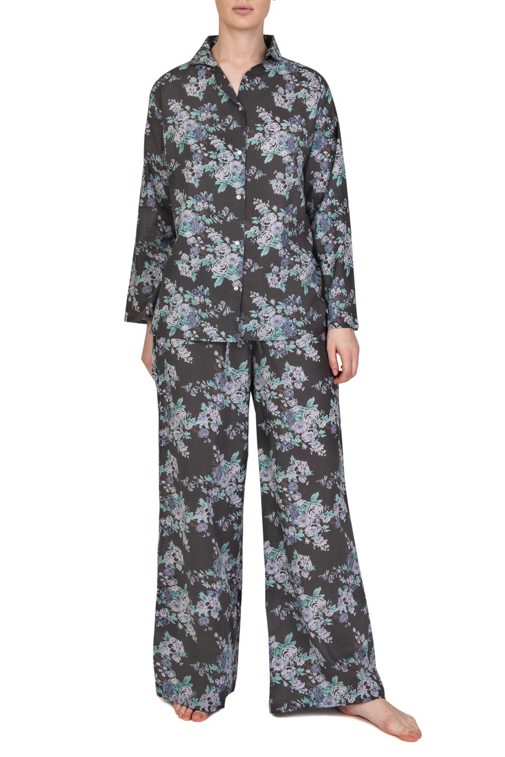 Gabrielle Parker Cotton Pyjamas Vintage Charcoal S/M 