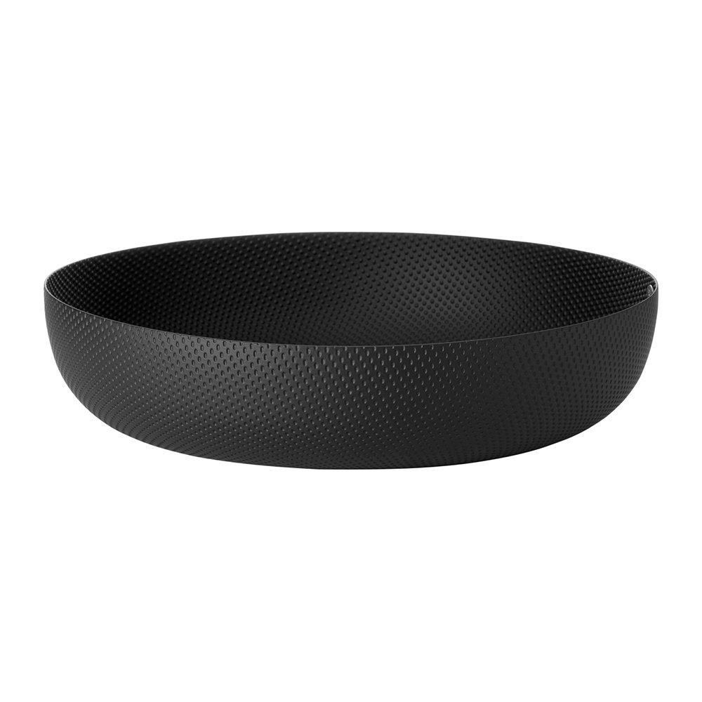 Alessi Black 29cm Jasper Morrison Round Basket Bowl