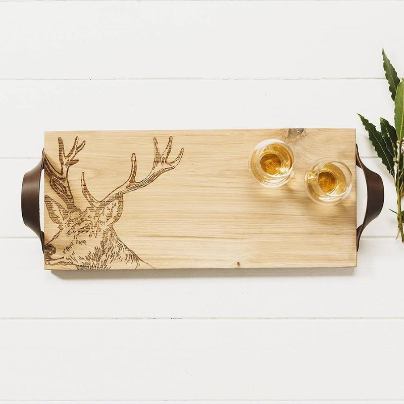 Just Slate Stag Oak Serving Tray