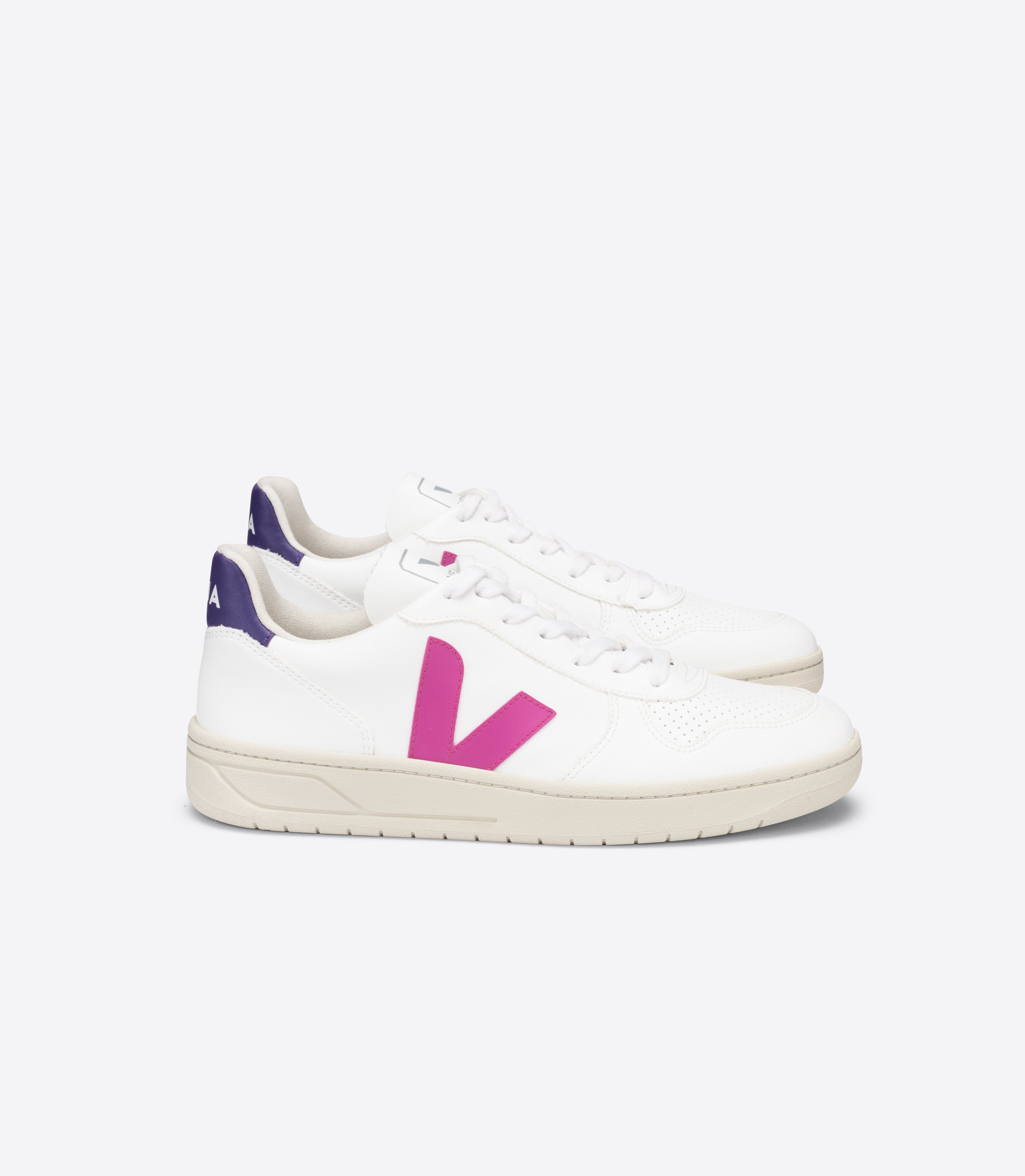 Veja V 10 CWL White Ultraviolet Purple Shoes