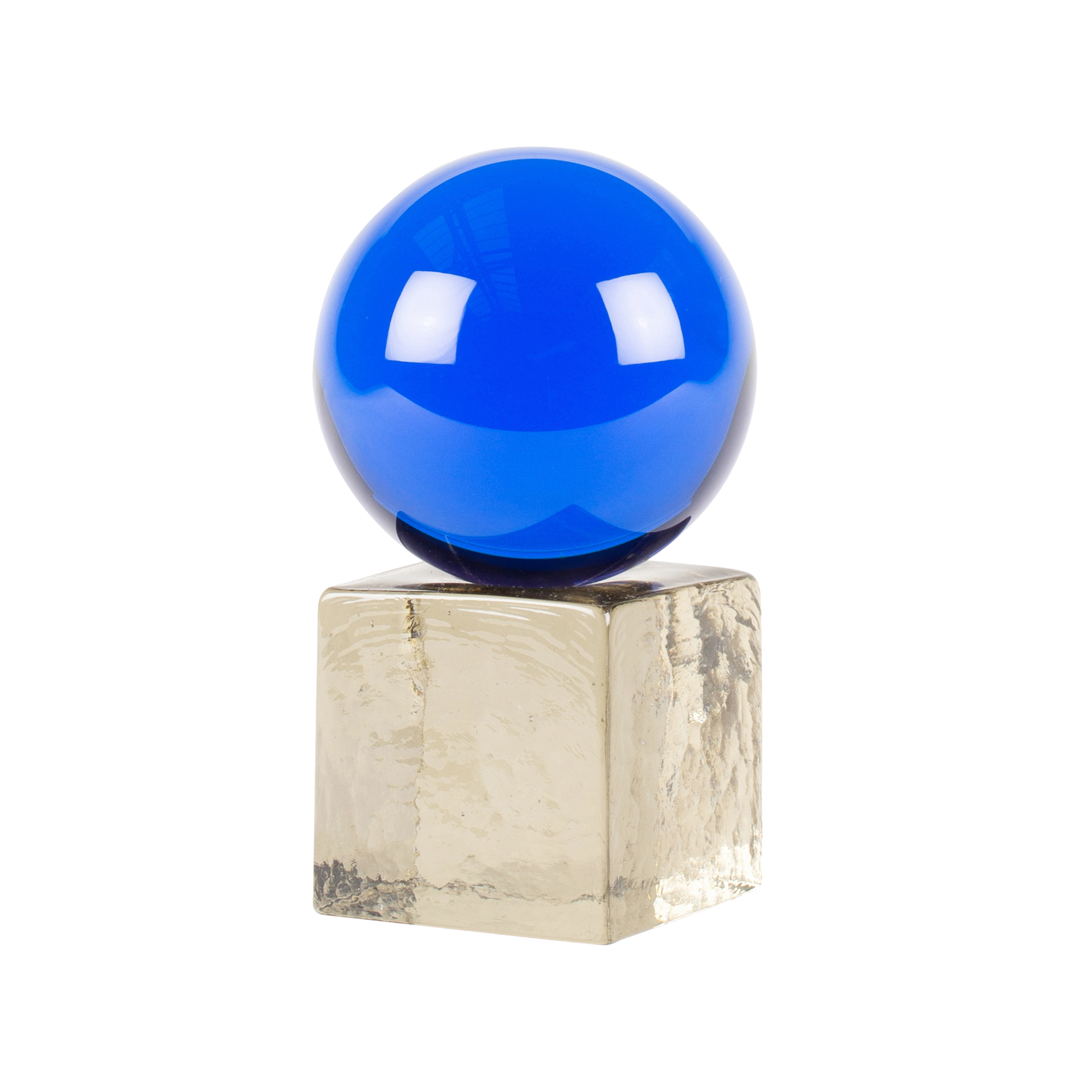 Swedish Ninja Oh My Mini Glass Sculpture - Blue / Tourmaline