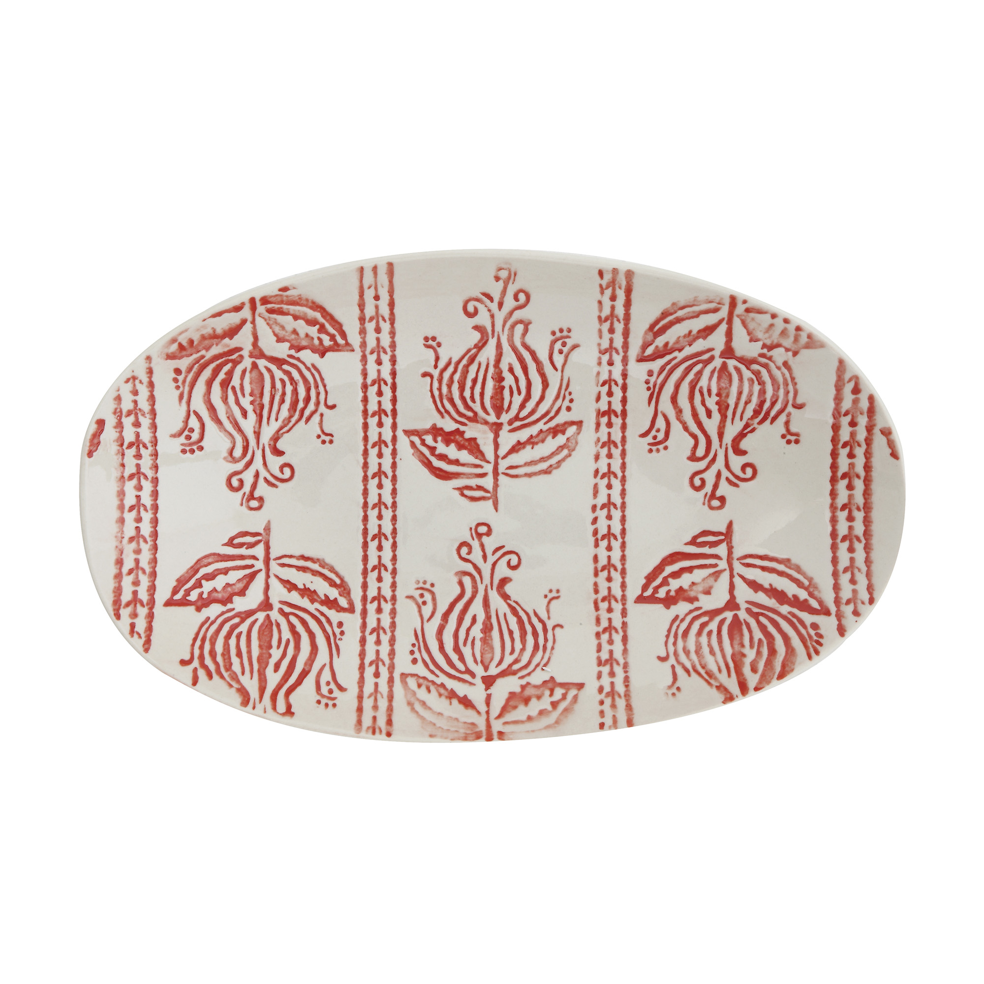 bloomingville-red-and-white-stoneware-plate