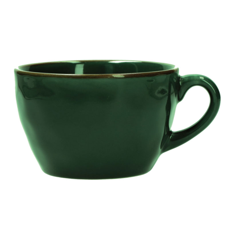 Set Of 2 Forest Green Concerto Breakfast Mugs