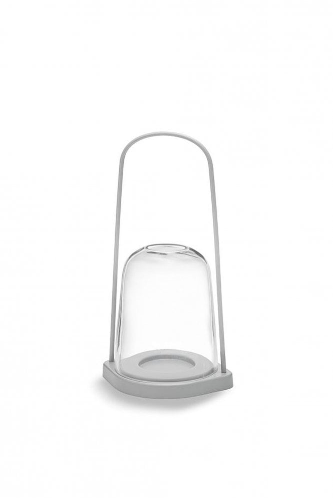 Bell Lantern In Light Grey