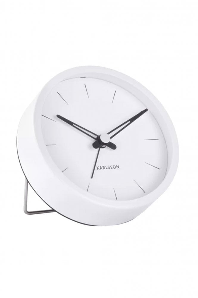 Lure Large Alarm Clock In White