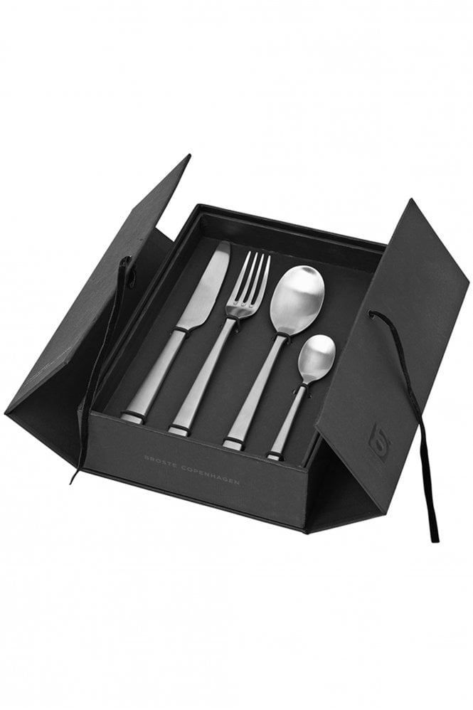 Broste Copenhagen Hune Cutlery Set Of 4 In Stainless Steel