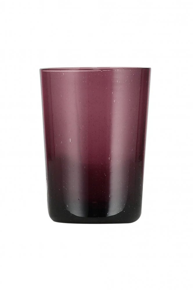 The Home Collection Handmade Glass Tumbler In Garnet