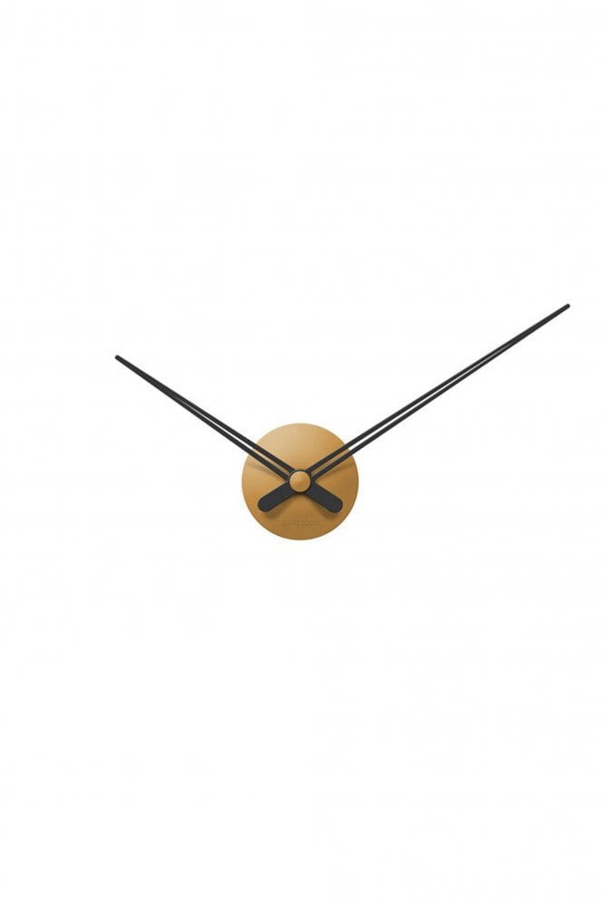 Karlsson Caramel Brown LBT Mini Sharp Wall Clock 