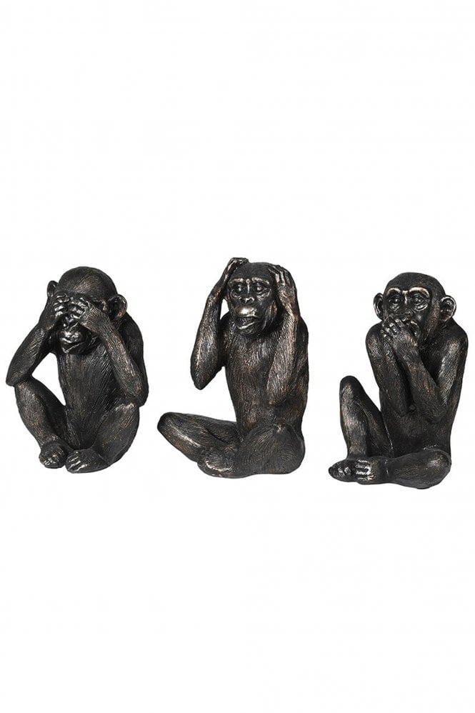 The Home Collection Set Of 3 No Evil Monkeys