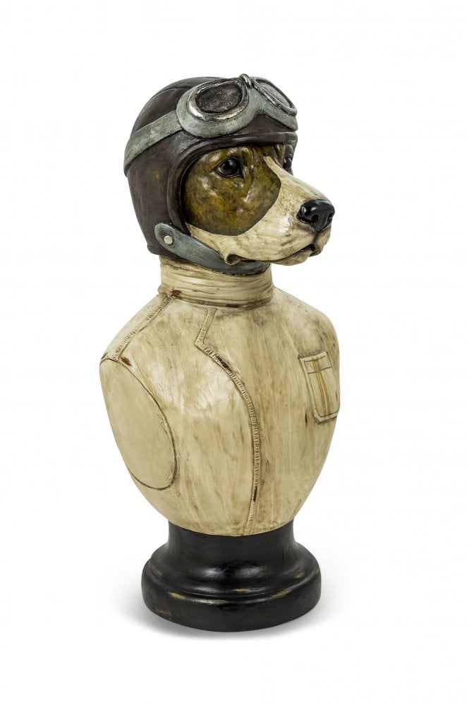 The Home Collection Racing Driver Dog Bust