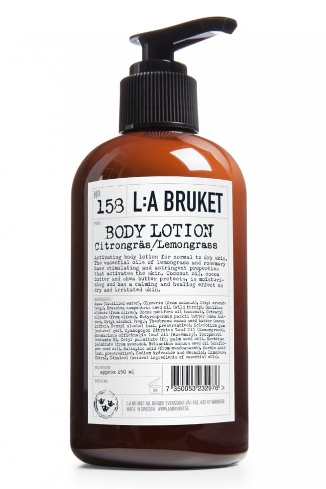 L:A Bruket No 158 Lemongrass Body Lotion 250 Ml