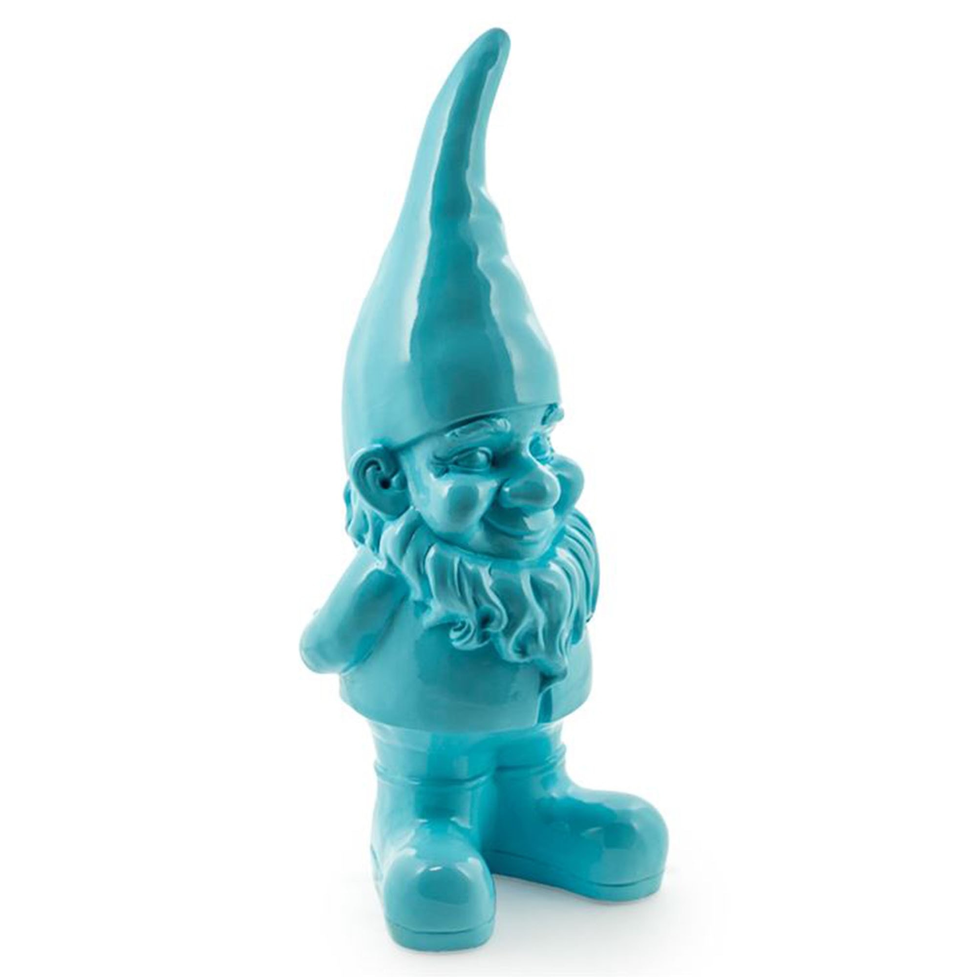 Rhubarb Large Bright Blue Standing Gnome Figure 