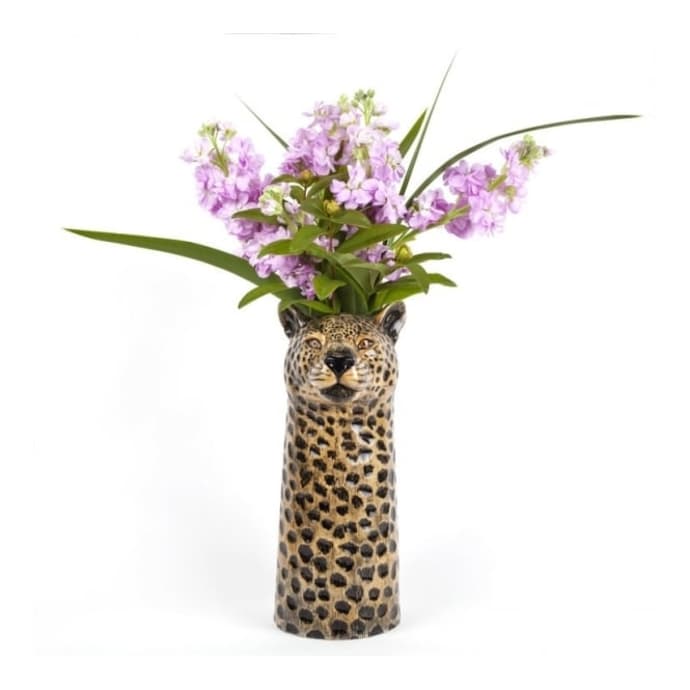 Quail Ceramics Large Leopard Flower Vase 