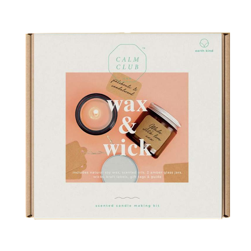 Calm Club Wax & Wick Scented Candle Making Kit