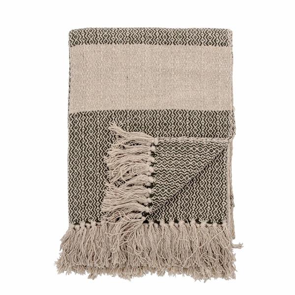 Bloomingville Fidan Throw Green Recycled Cotton